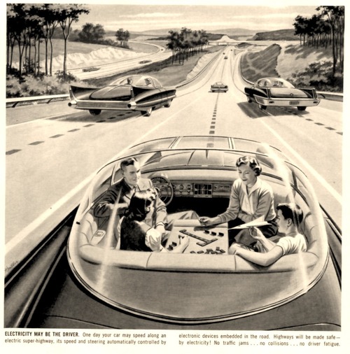 1957 Driverless Car of the Future